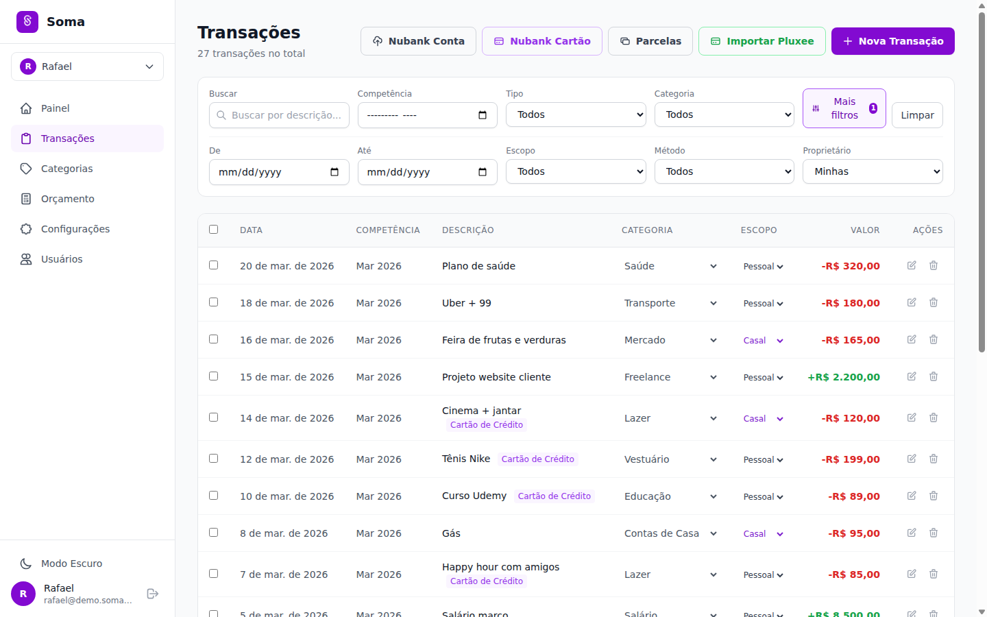 Importação Bancária